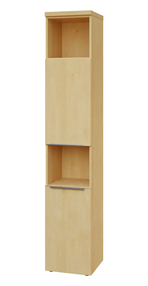 SIN 6 - 42DN2 kancelářská skříň, 2-dveřová/nika, levá, 2170x400x400, javor horský